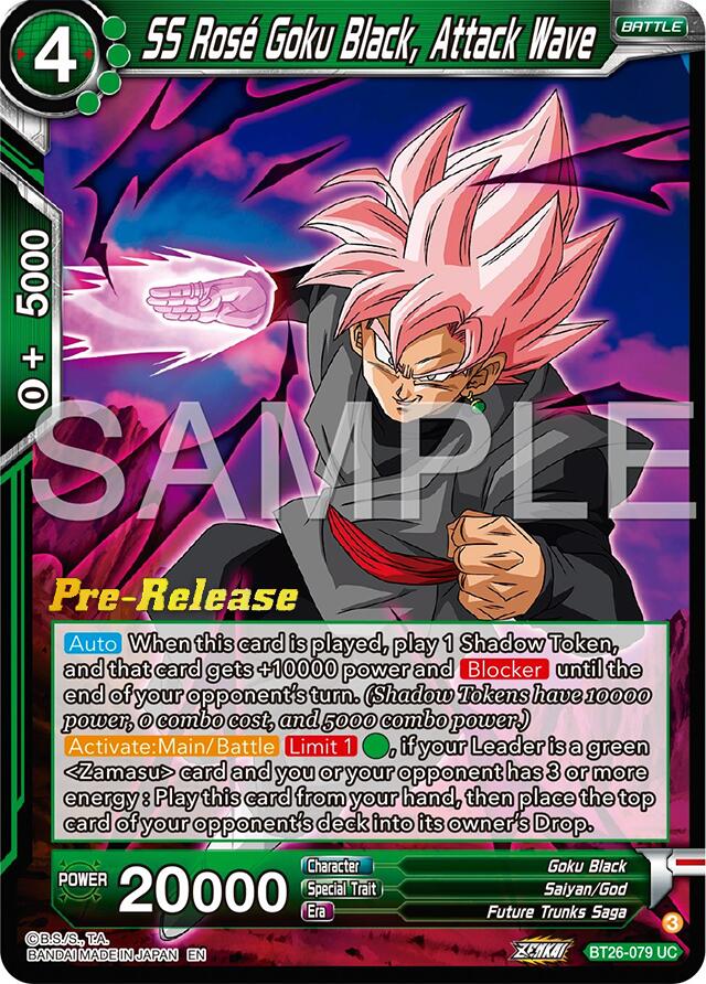 SS Rose Goku Black, Attack Wave (BT26-079) [Ultimate Advent Prerelease Promos] | Good Games Adelaide SA