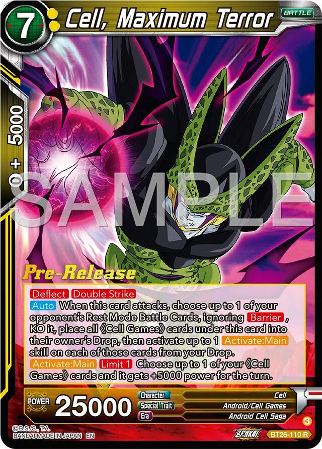 Cell, Maximum Terror (BT26-110) [Ultimate Advent Prerelease Promos] | Good Games Adelaide SA