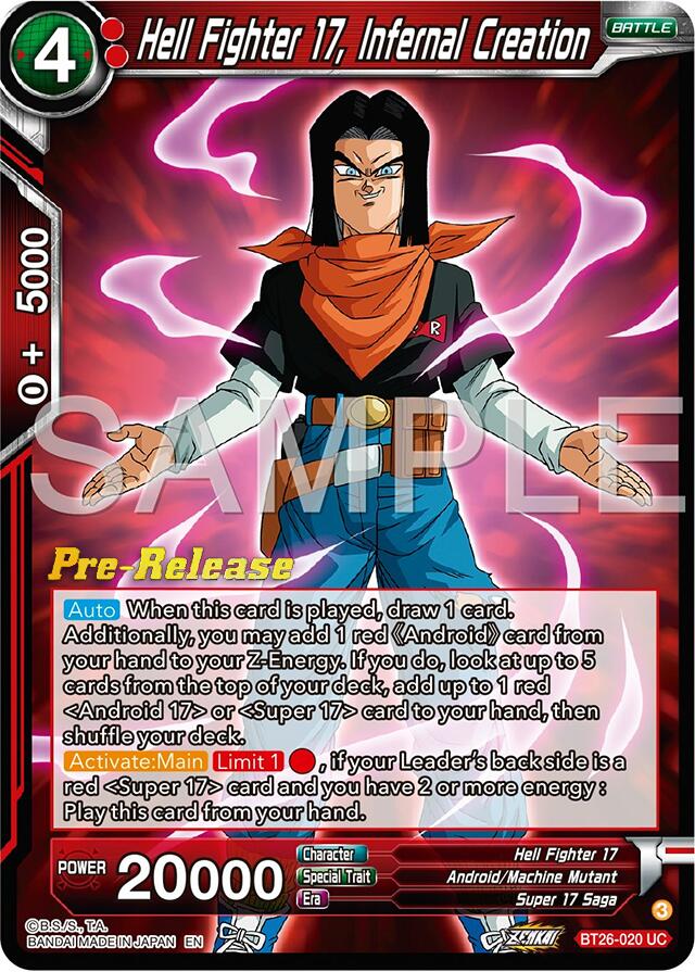 Hell Fighter 17, Infernal Creation (BT26-020) [Ultimate Advent Prerelease Promos] | Good Games Adelaide SA