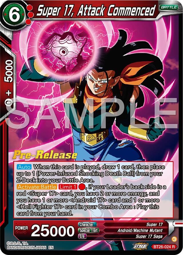 Super 17, Attack Commenced (BT26-024) [Ultimate Advent Prerelease Promos] | Good Games Adelaide SA