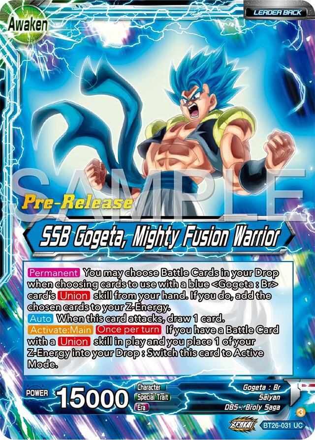 Gogeta // SSB Gogeta, Mighty Fusion Warrior (BT26-031) [Ultimate Advent Prerelease Promos] | Good Games Adelaide SA