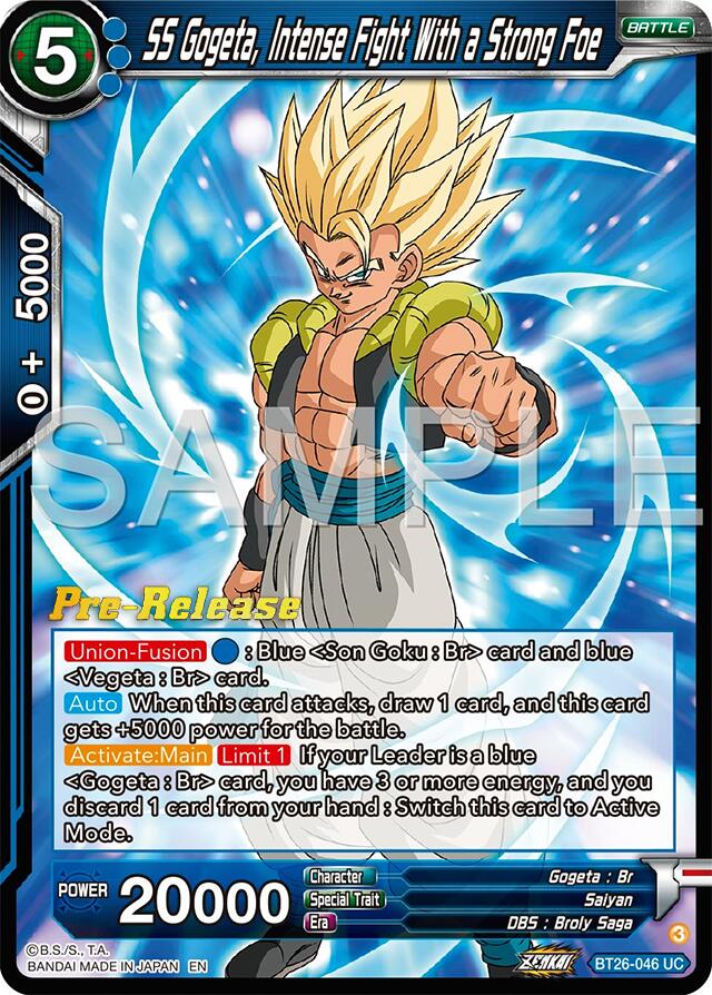SS Gogeta, Intense Fight With a Strong Foe (BT26-046) [Ultimate Advent Prerelease Promos] | Good Games Adelaide SA