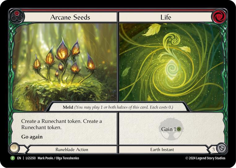 Arcane Seeds // Life - LGS350 [LGS350] (Promo)  Cold Foil | Good Games Adelaide SA
