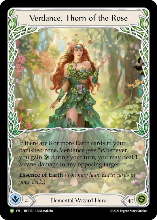 Verdance, Thorn of the Rose - HER121 [HER121] (Promo)  Rainbow Foil | Good Games Adelaide SA