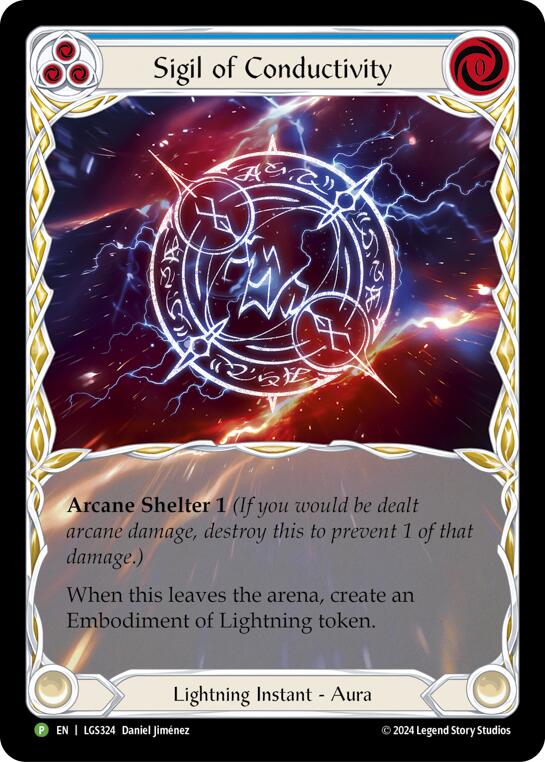 Sigil of Conductivity (Extended Art) - LGS324 [LGS324] (Promo)  Rainbow Foil | Good Games Adelaide SA