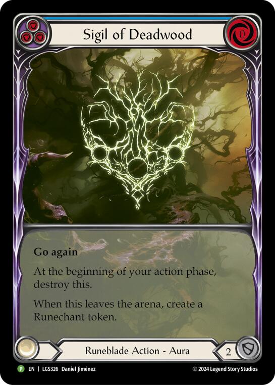 Sigil of Deadwood (Extended Art) - LGS326 [LGS326] (Promo)  Rainbow Foil | Good Games Adelaide SA