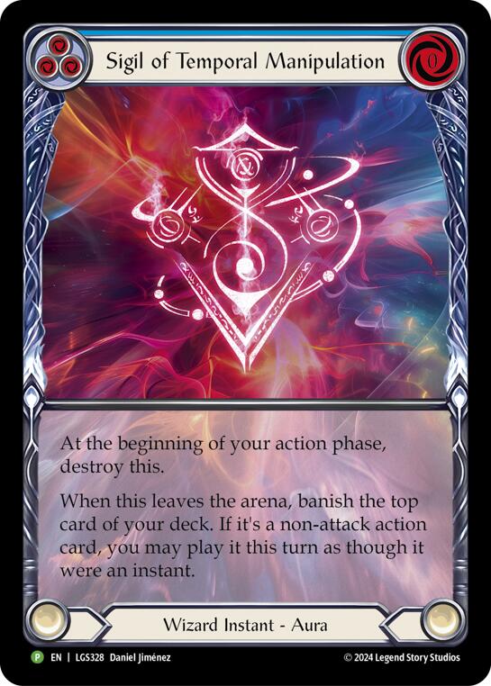 Sigil of Temporal Manipulation (Extended Art) - LGS328 [LGS328] (Promo)  Rainbow Foil | Good Games Adelaide SA