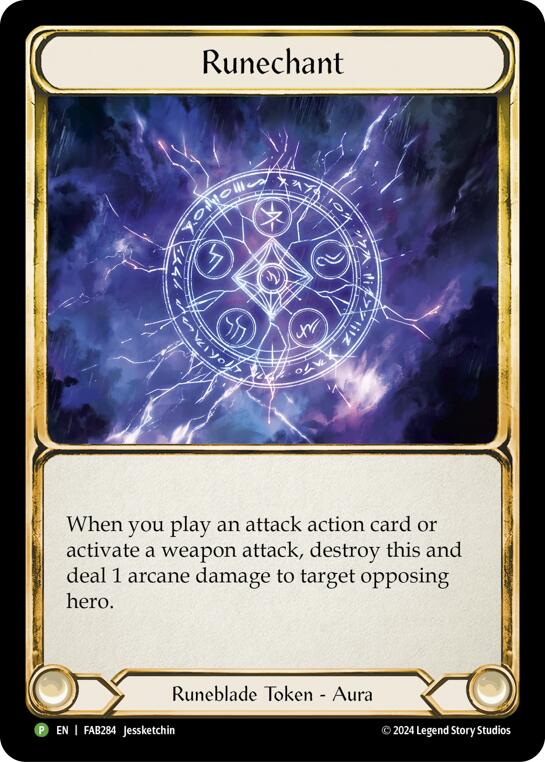 Runechant (Lightning) - FAB284 [FAB284] (Promo)  Cold Foil | Good Games Adelaide SA