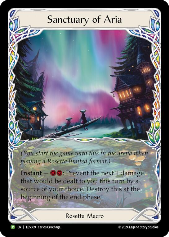 Sanctuary of Aria (Extended Art) - LGS309 [LGS309] (Promo)  Cold Foil | Good Games Adelaide SA