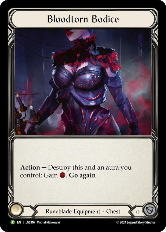 Bloodtorn Bodice - LGS316 [LGS316] (Promo)  Rainbow Foil | Good Games Adelaide SA