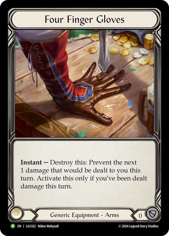 Four Finger Glove - LGS322 [LGS322] (Promo)  Rainbow Foil | Good Games Adelaide SA