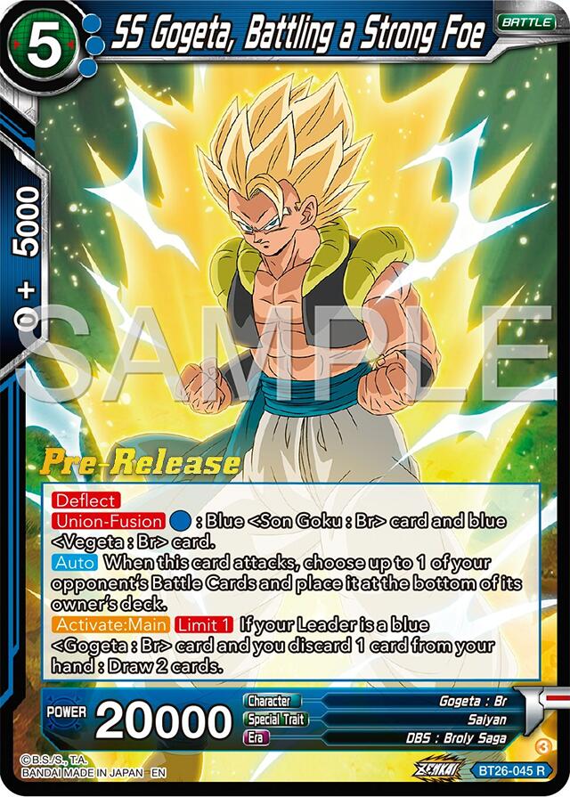 SS Gogeta, Battling a Strong Foe (BT26-045) [Ultimate Advent Prerelease Promos] | Good Games Adelaide SA