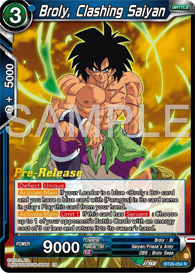 Broly, Clashing Saiyan (BT26-054) [Ultimate Advent Prerelease Promos] | Good Games Adelaide SA