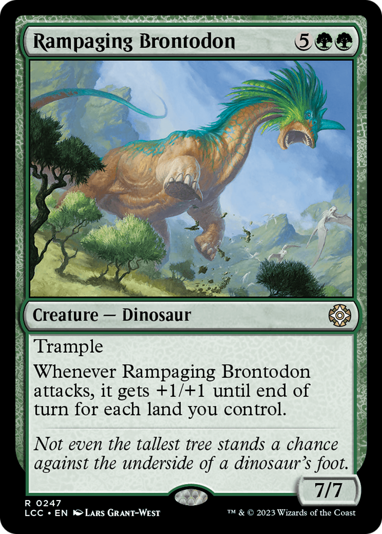 Rampaging Brontodon [The Lost Caverns of Ixalan Commander] | Good Games Adelaide SA
