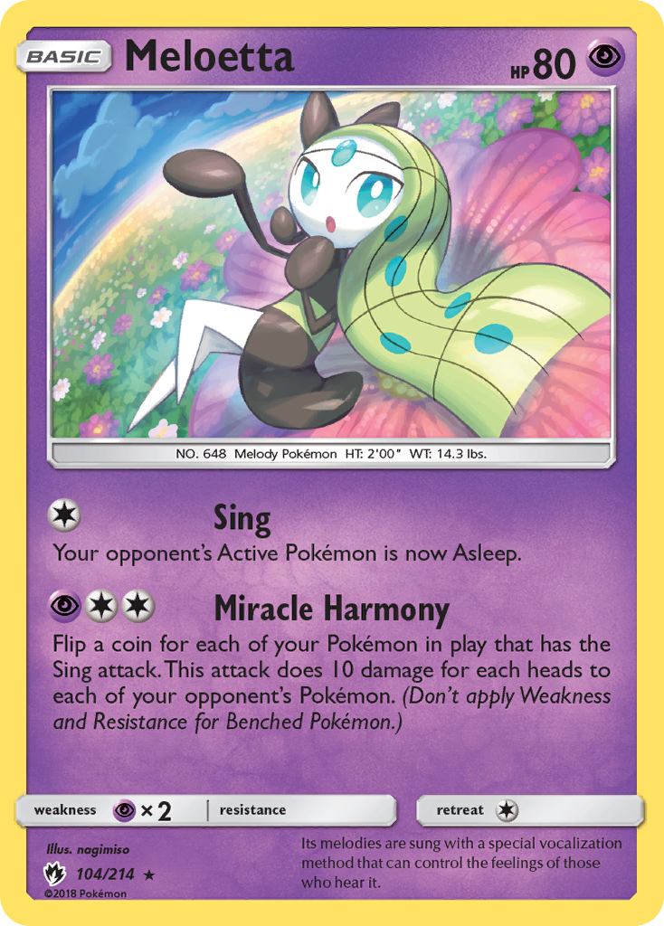 Meloetta (104/214) [Sun & Moon: Lost Thunder] | Good Games Adelaide SA