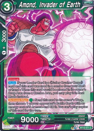 Amond, Invader of Earth [BT12-071] | Good Games Adelaide SA