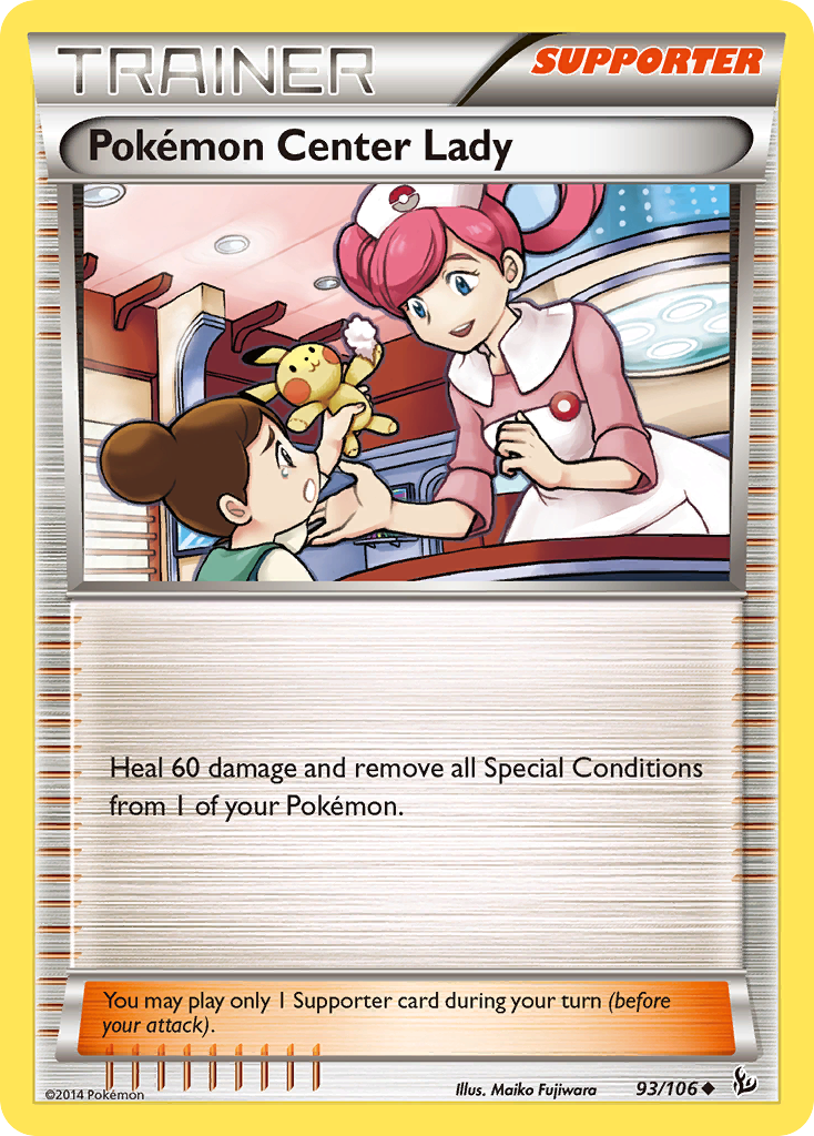 Pokemon Center Lady (93/106) [XY: Flashfire] | Good Games Adelaide SA