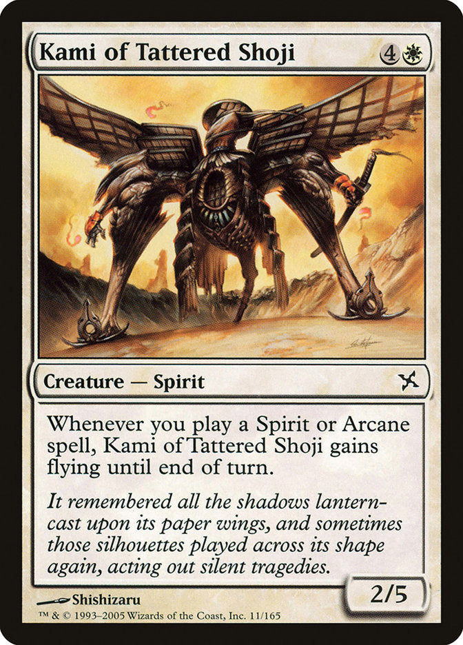 Kami of Tattered Shoji 11 (Betrayers of Kamigawa)  - Foil | Good Games Adelaide SA