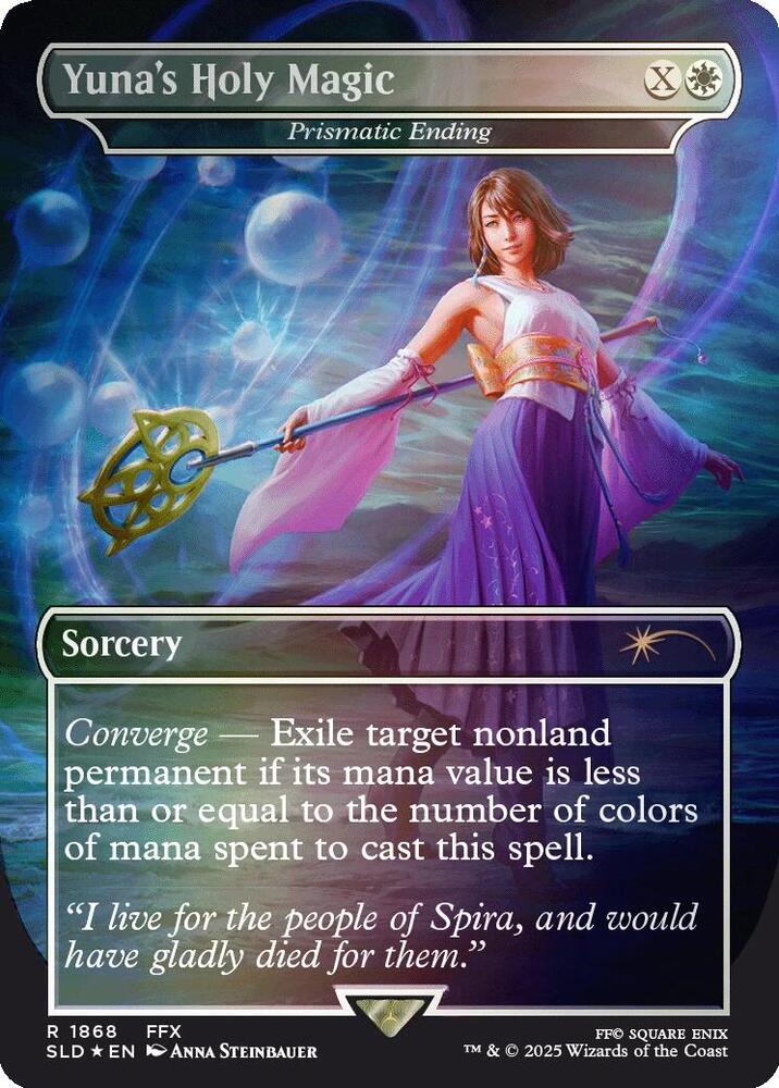 Yunas Holy Magic Prismatic Ending Rainbow Foil 1868 (Secret Lair Drop Series)  - Foil | Good Games Adelaide SA