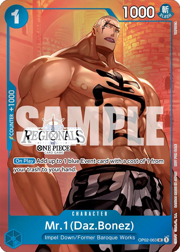 Mr.1 (Daz.Bonez) (Online Regional 2024 Vol. 3) [One Piece Promotion Cards] | Good Games Adelaide SA