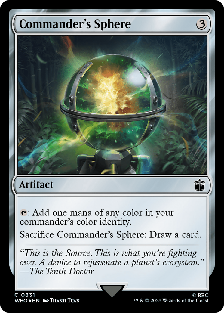 Commander's Sphere (Surge Foil) [Doctor Who] | Good Games Adelaide SA