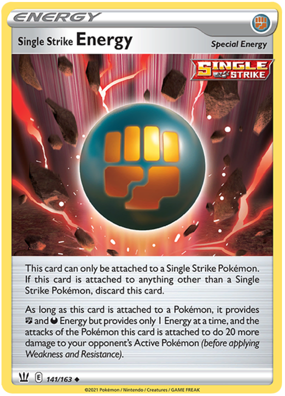 Single Strike Energy (141/163) [Sword & Shield: Battle Styles] | Good Games Adelaide SA