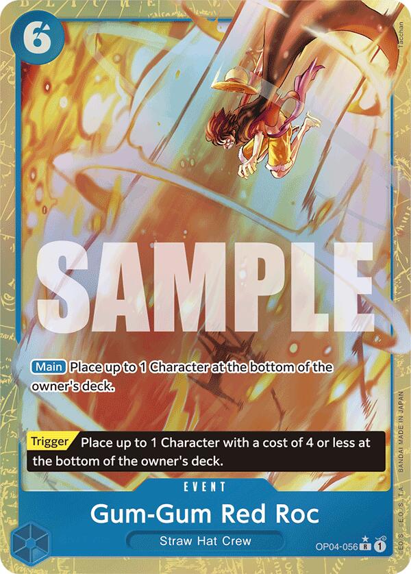 Gum-Gum Red Roc (Alternate Art) (Tacchan) [Extra Booster: Memorial Collection] | Good Games Adelaide SA