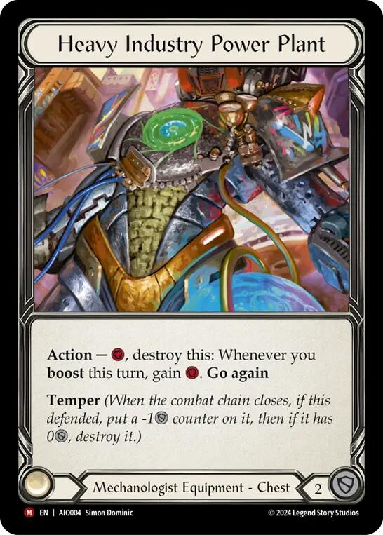 Heavy Industry Power Plant [AIO004] (Armory Deck: Dash)  Rainbow Foil | Good Games Adelaide SA