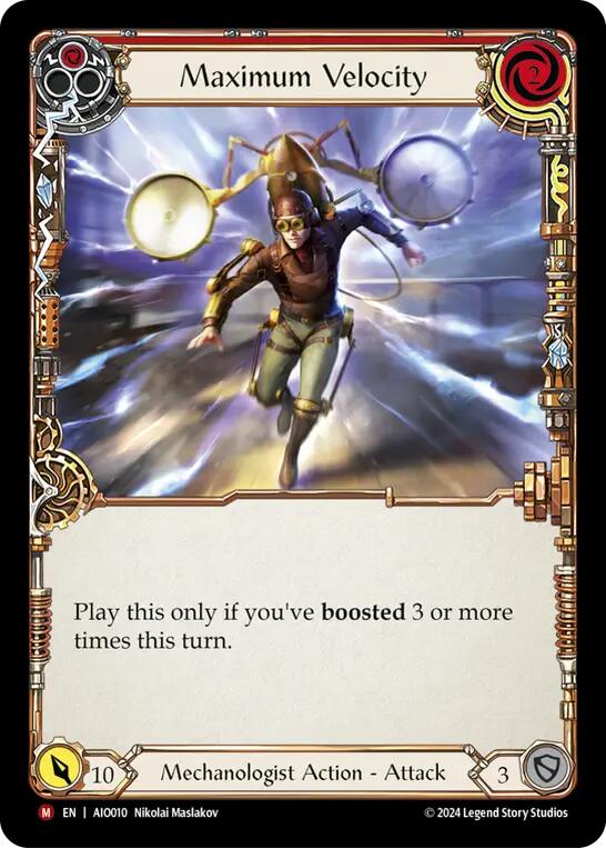 Maximum Velocity (Red) [AIO010] (Armory Deck: Dash) | Good Games Adelaide SA