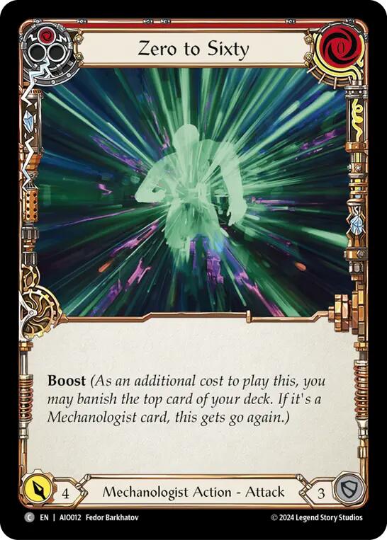 Zero to Sixty (Red) [AIO012] (Armory Deck: Dash) | Good Games Adelaide SA