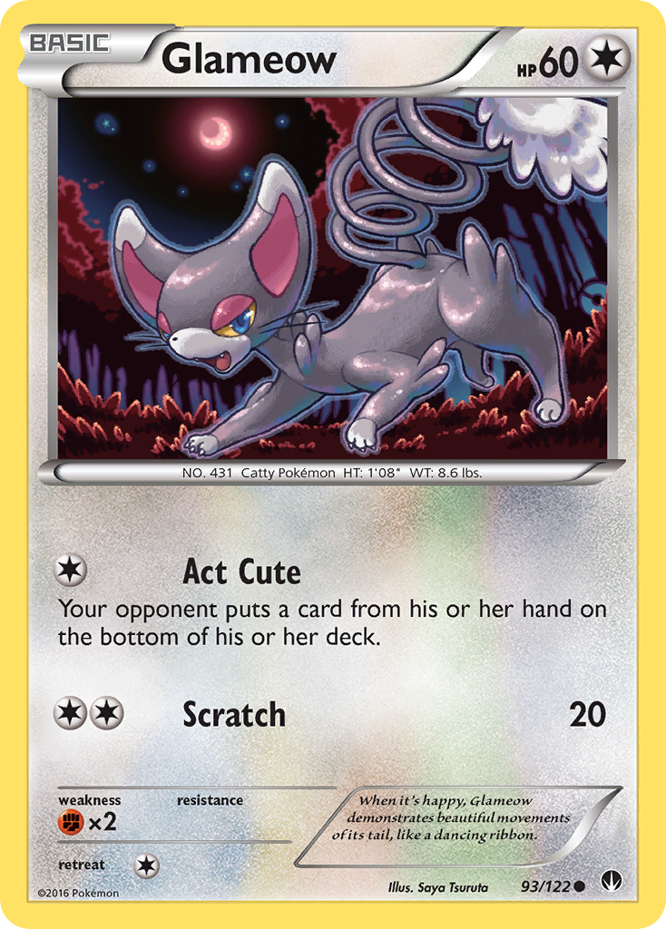Glameow (93/122) [XY: BREAKpoint] | Good Games Adelaide SA