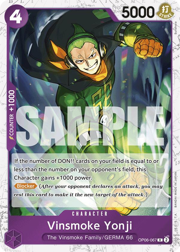 Vinsmoke Yonji (Alternate Art) (Hashimoto Q) [Premium Booster] | Good Games Adelaide SA