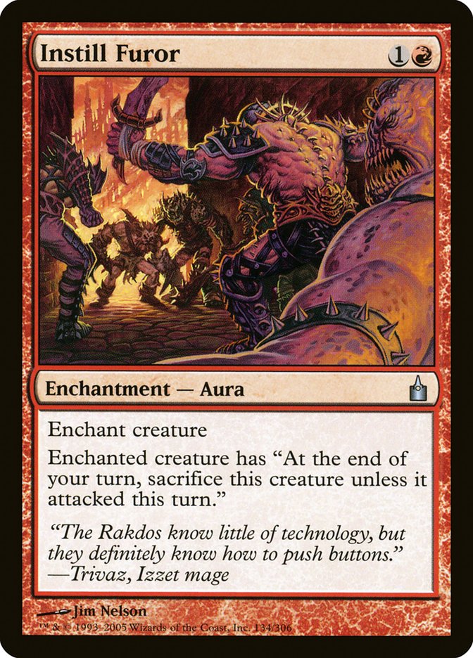 Instill Furor 134/306 (Ravnica: City of Guilds)  - Foil | Good Games Adelaide SA