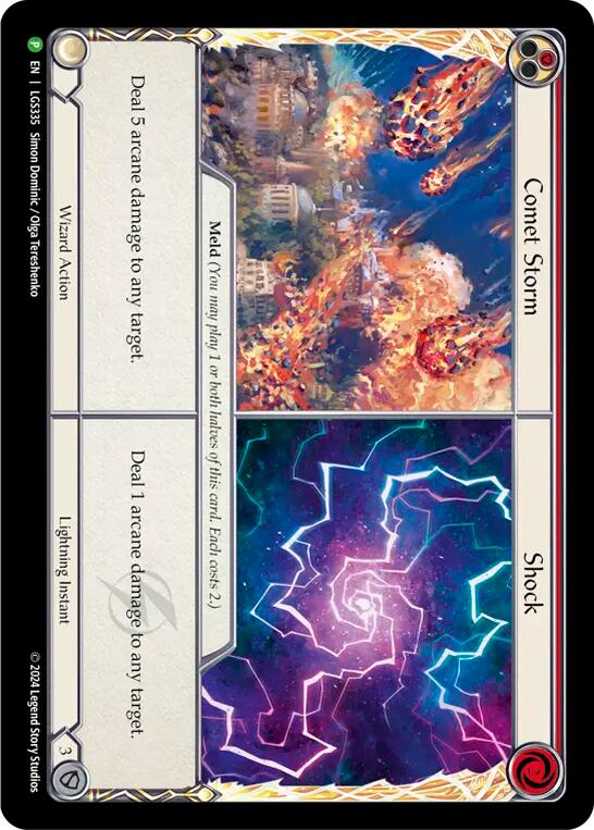 Comet Storm // Shock [LGS335] (Promo)  Cold Foil | Good Games Adelaide SA
