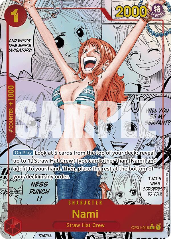 Nami (Alternate Art) (Manga) [Premium Booster] | Good Games Adelaide SA
