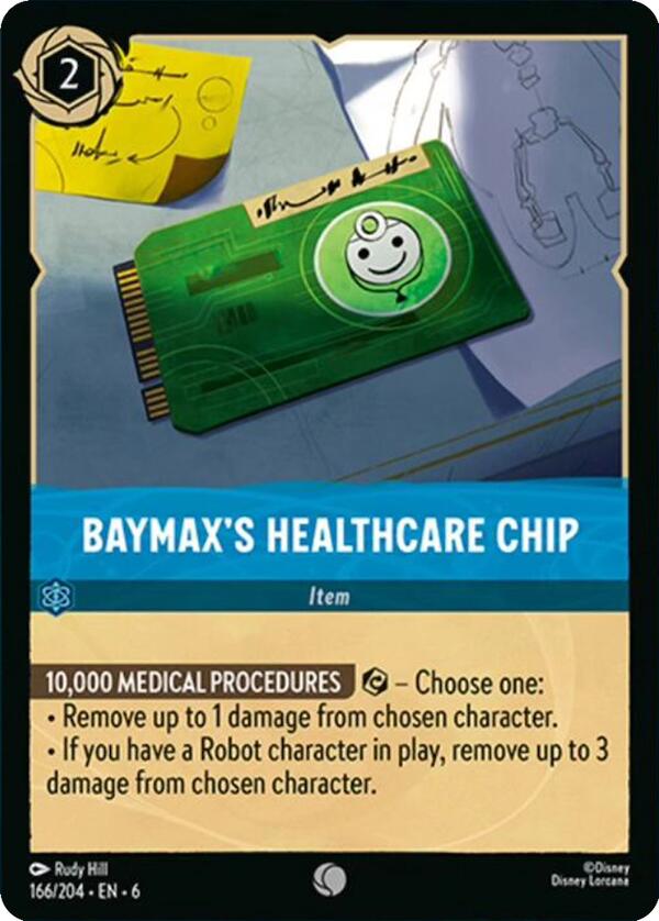 Baymax's Healthcare Chip (166/204) [Azurite Sea] | Good Games Adelaide SA