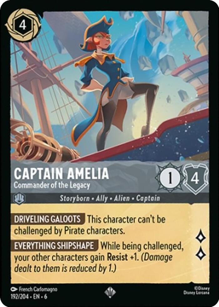 Captain Amelia - Commander of the Legacy (192/204) [Azurite Sea] | Good Games Adelaide SA