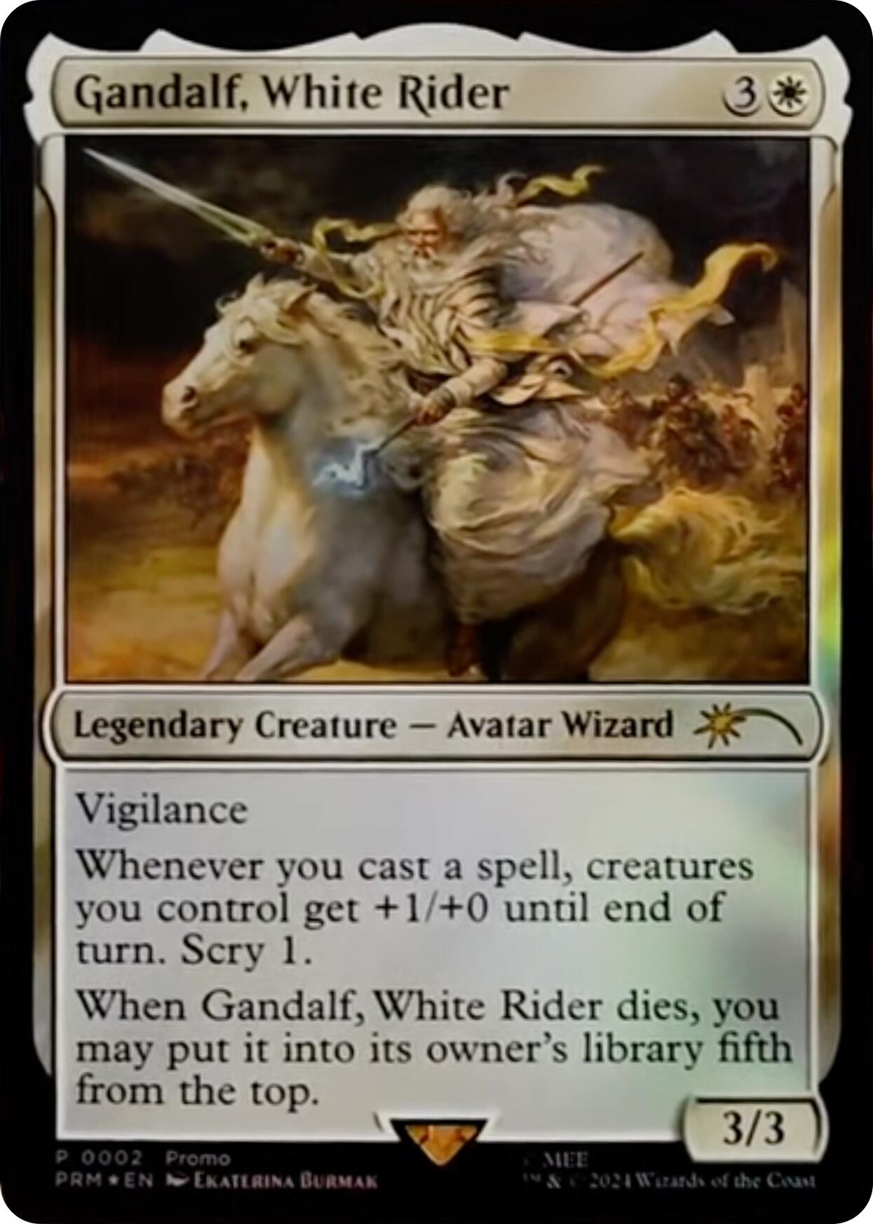 Gandalf, White Rider [Resale Promos] | Good Games Adelaide SA