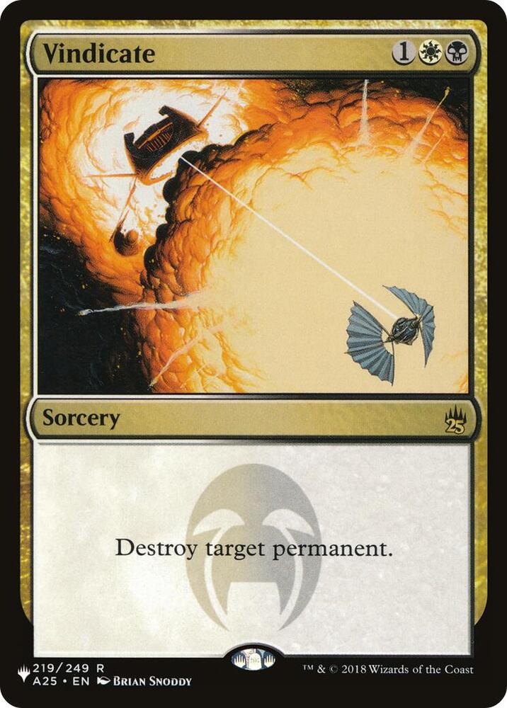 Vindicate 219/249 (The List Reprints)  | Good Games Adelaide SA
