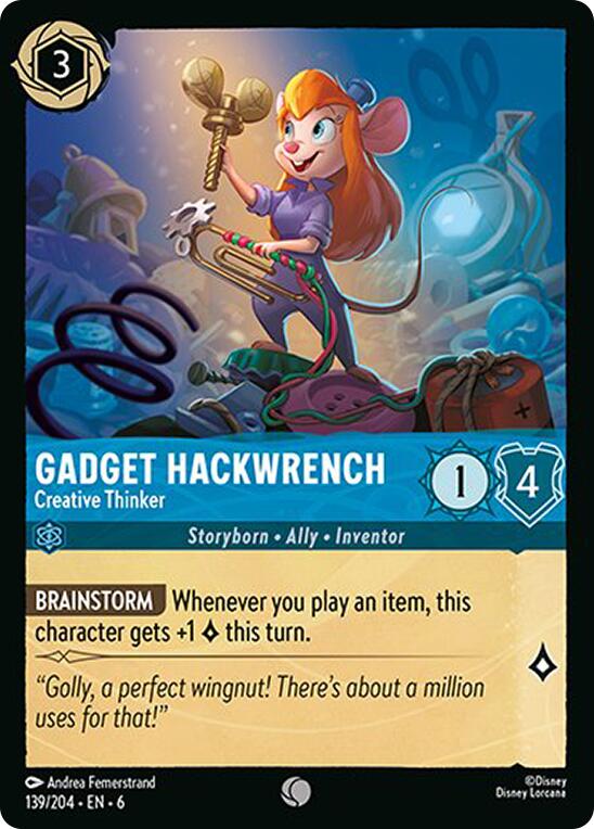 Gadget Hackwrench - Creative Thinker (139/204) [Azurite Sea] | Good Games Adelaide SA