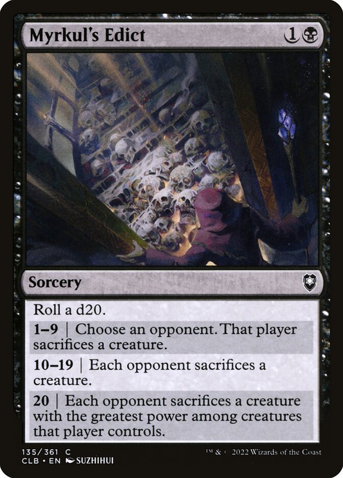 Myrkul's Edict 135 (Commander Legends: Battle for Baldur's Gate)  | Good Games Adelaide SA