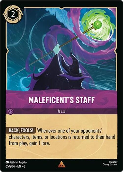 Maleficent's Staff (65/204) [Azurite Sea] | Good Games Adelaide SA