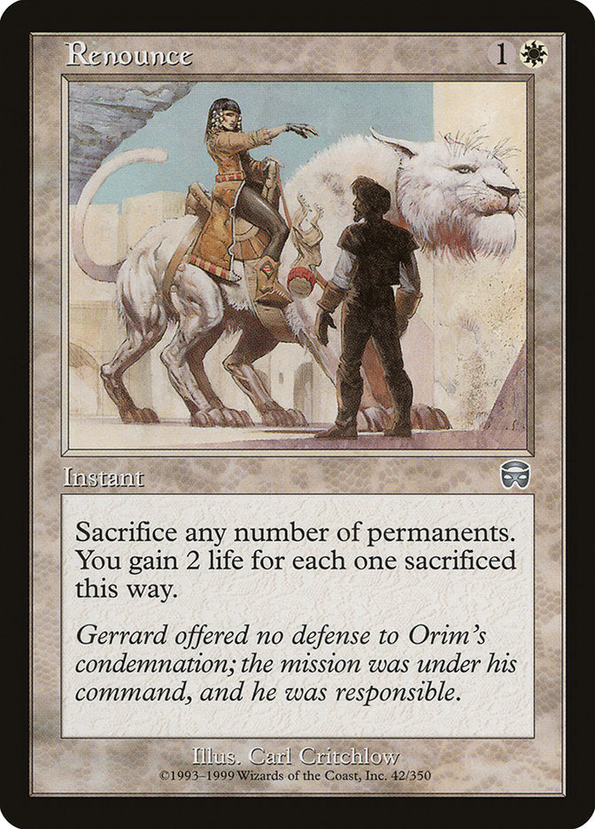 Renounce 42 (Mercadian Masques)  | Good Games Adelaide SA