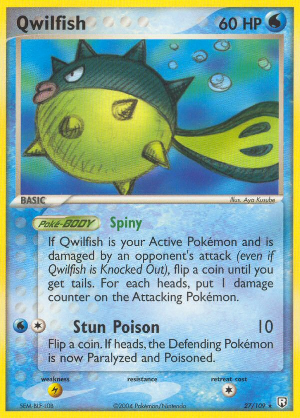 Qwilfish (27/109) [EX: Team Rocket Returns] | Good Games Adelaide SA