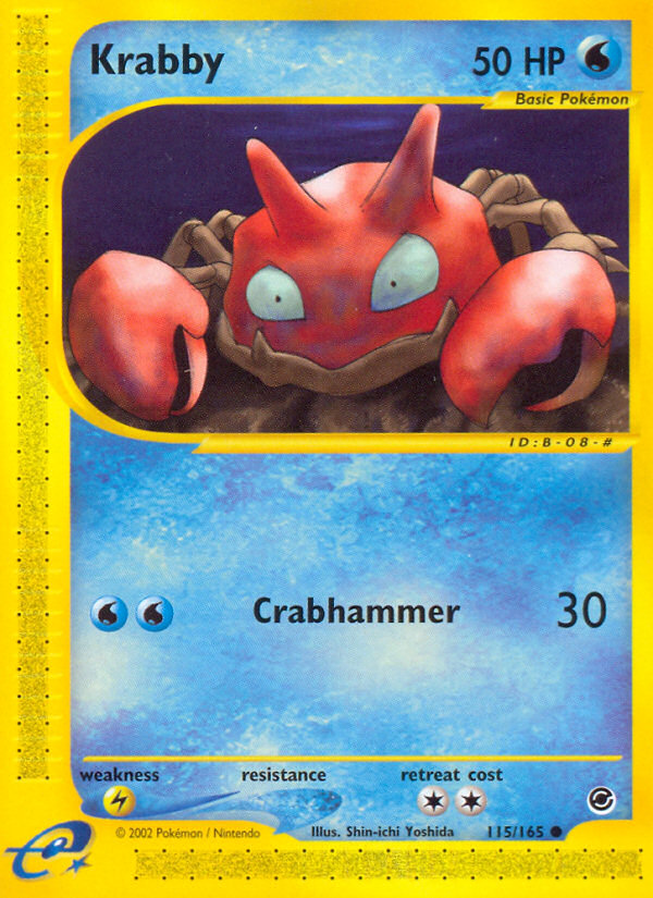 Krabby (115/165) [Expedition: Base Set] | Good Games Adelaide SA