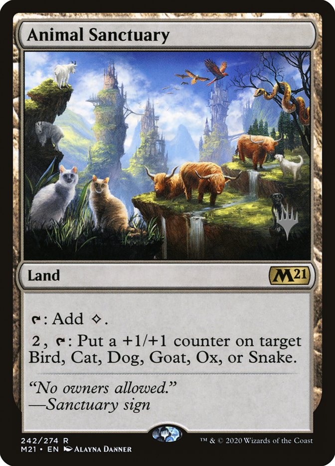Animal Sanctuary (Promo Pack) [Core Set 2021 Promos] | Good Games Adelaide SA