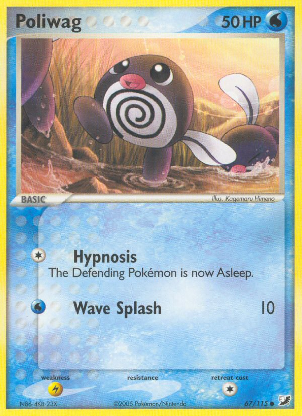 Poliwag (67/115) [EX: Unseen Forces] | Good Games Adelaide SA