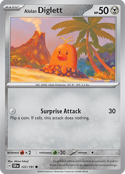 Alolan Diglett (122/191) [Scarlet & Violet: Surging Sparks] | Good Games Adelaide SA