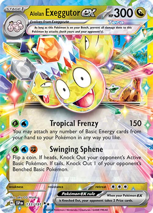 Alolan Exeggutor ex (133/191) [Scarlet & Violet: Surging Sparks] | Good Games Adelaide SA