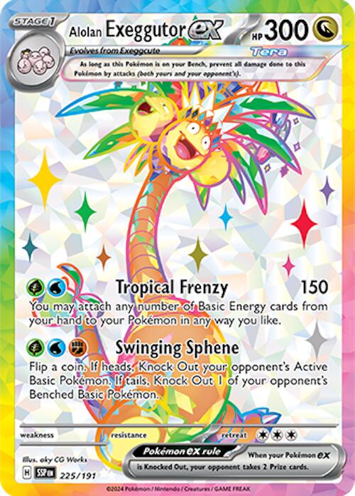 Alolan Exeggutor ex (225/191) [Scarlet & Violet: Surging Sparks] | Good Games Adelaide SA